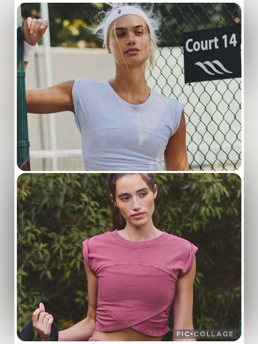 FREE PEOPLE 2 HOT SHOT CROSSOVER  SHIRTS SIZE MEDIUM!! MAROON & LIGHT GRAY!!